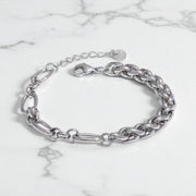‘Cassie’ - Dual Link Bracelet (Gold or Silver)