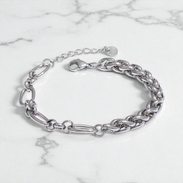 ‘Cassie’ - Dual Link Bracelet (Gold or Silver)