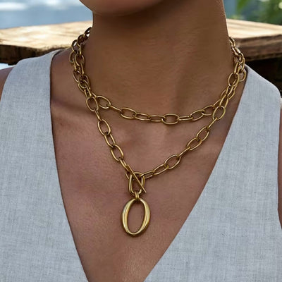 ‘Circa’ Gold Link Necklace