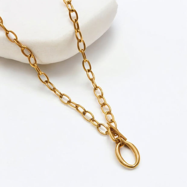 ‘Circa’ Gold Link Necklace