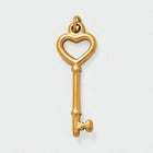 Heart Key Charm