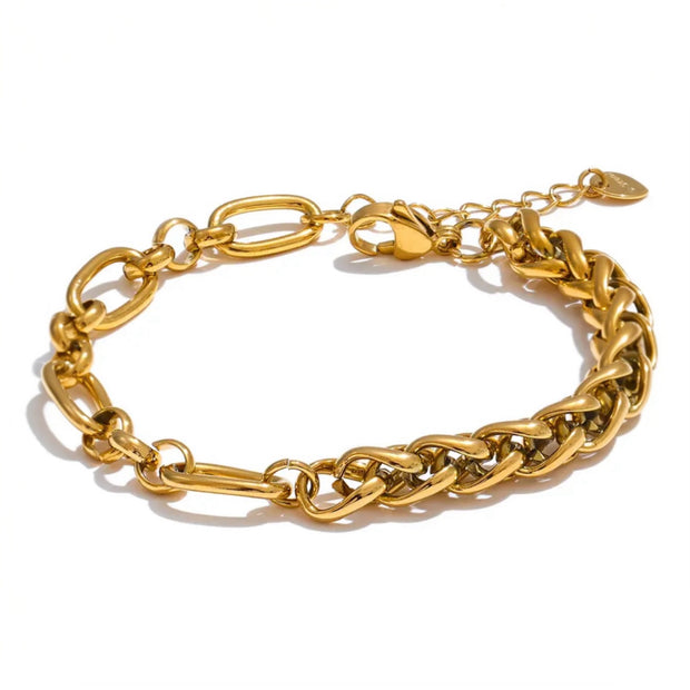 ‘Cassie’ - Dual Link Chain Bracelet