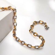 ‘Lanni’ - Two Tone Chunky Link Necklace