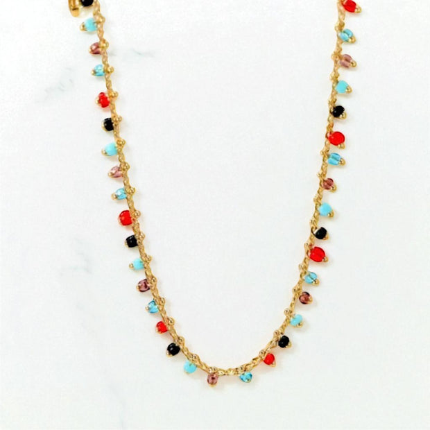 ‘Wanderlust’ - Multi Colour Stone Necklace