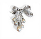 ‘Arabella’ Pearl Drop Bow Brooch