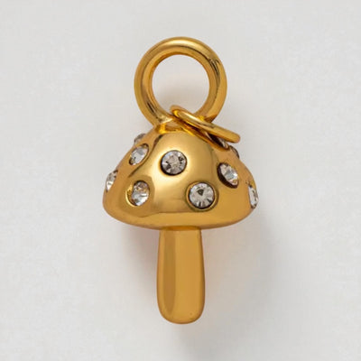 Crystal Mushroom Charm