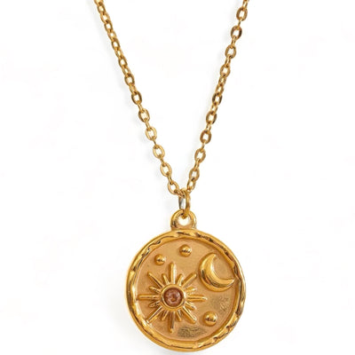 Sun and Moon Talisman Necklace