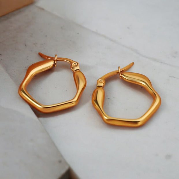 Molten Gold Hoops