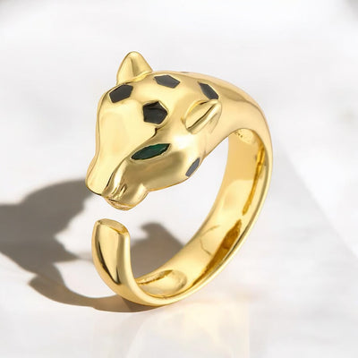 Panther Head Ring