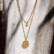 Golden Eclipse Dual Necklace