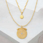 Golden Eclipse Dual Necklace