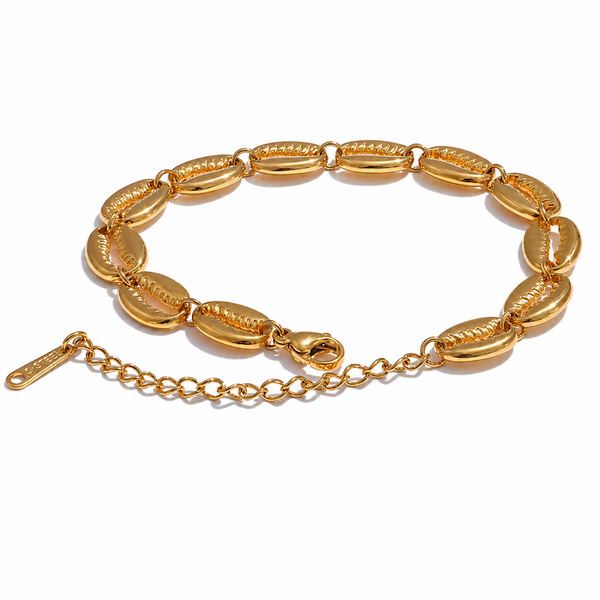 Gold Cowrie Shell Bracelet