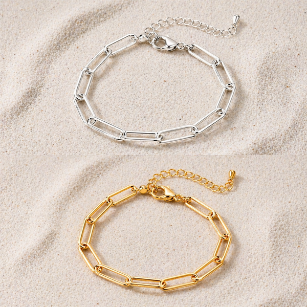 Paperclip Bracelet (Gold or Silver available)