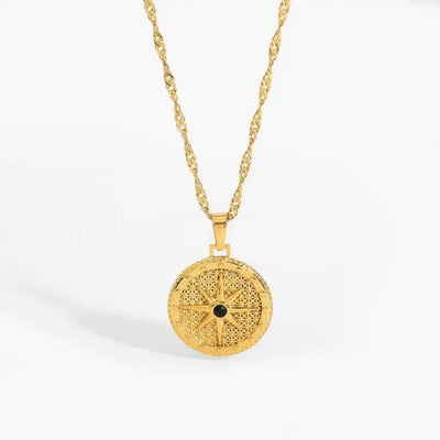 Sofia Coin Star Gold Talisman Necklace