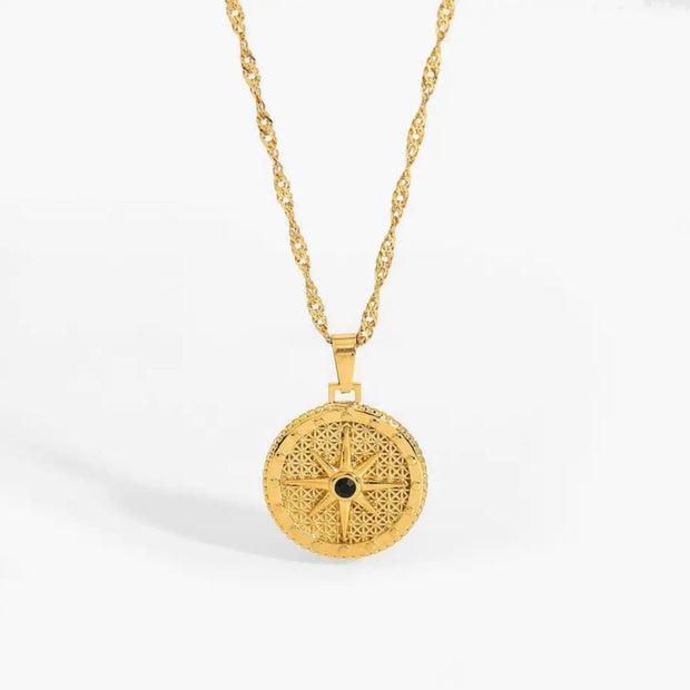 Sofia Coin Star Gold Talisman Necklace