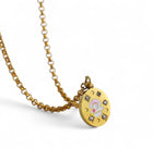 ‘Lucky Shell’ Brushed Gold Necklace