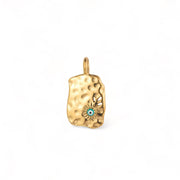 Textured Charm with Evil Eye