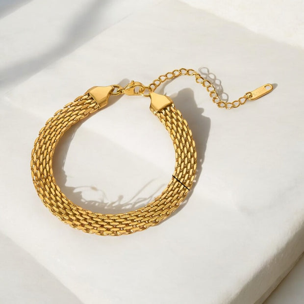 ‘Milan’ - Gold Mesh Bracelet