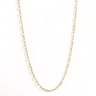 Fine Gold Paperclip Chain Necklace