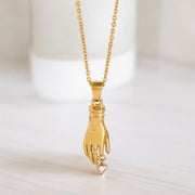 ‘Golden Keeper’ Hand Shaped Pendant Chain