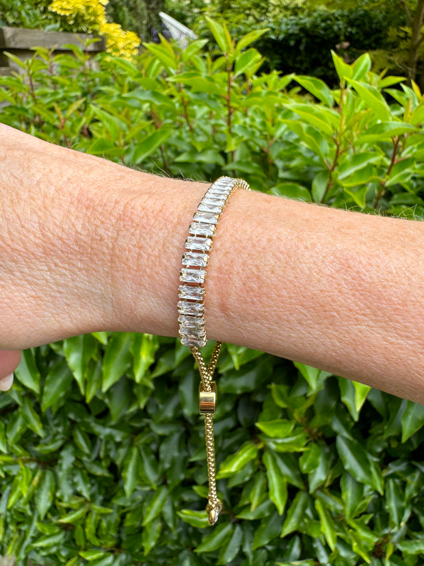 ‘Mitzy’ - CZ Baguette Stone Friendship Bracelet