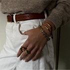 Bamboo Style Gold Bangle