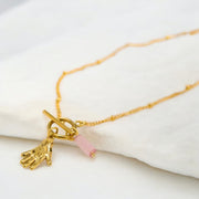 Rose Quartz Guardian Necklace