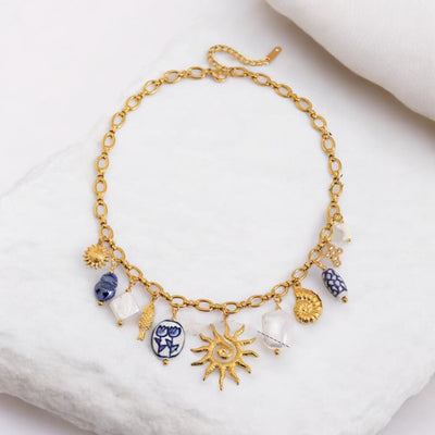 Golden Horizon Charm Necklace