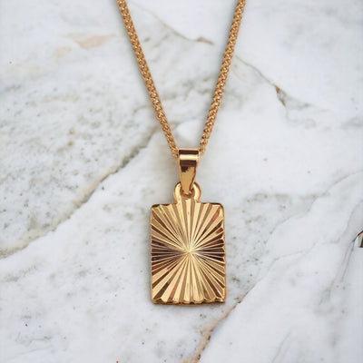 Solara pendant necklace in gold