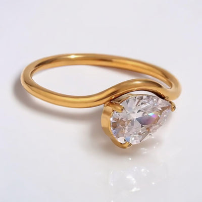 ‘Siren’ Pear Shaped Solitaire Ring
