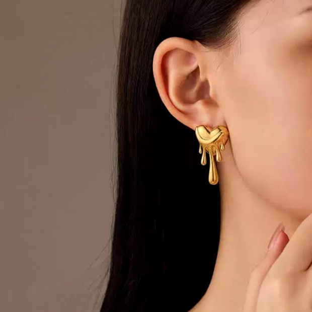 ‘My Melting Heart’ Stud Earrings
