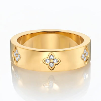 ‘Fortuna’ - Gold Clover Ring