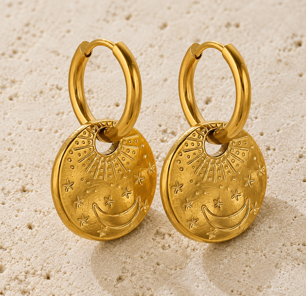 Celestial Coin Earrings