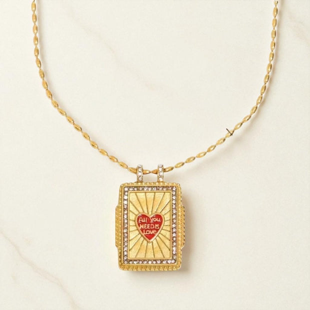 ‘All You Need Is Love’ pendant necklace