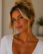 Mini Bamboo Click Hoop Earrings (gold)
