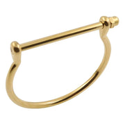 Manhattan Gold Screw Cuff Bracelet