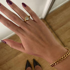 ‘Queenie’ - Heart Stone Ring with Crown