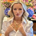 Zanzibar Gold Talisman Necklace with Turquoise Stone
