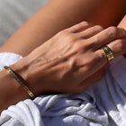 Roman Numeral and Rhinestone Ring